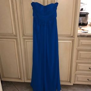 David’s Bridal Royal Blue Gown